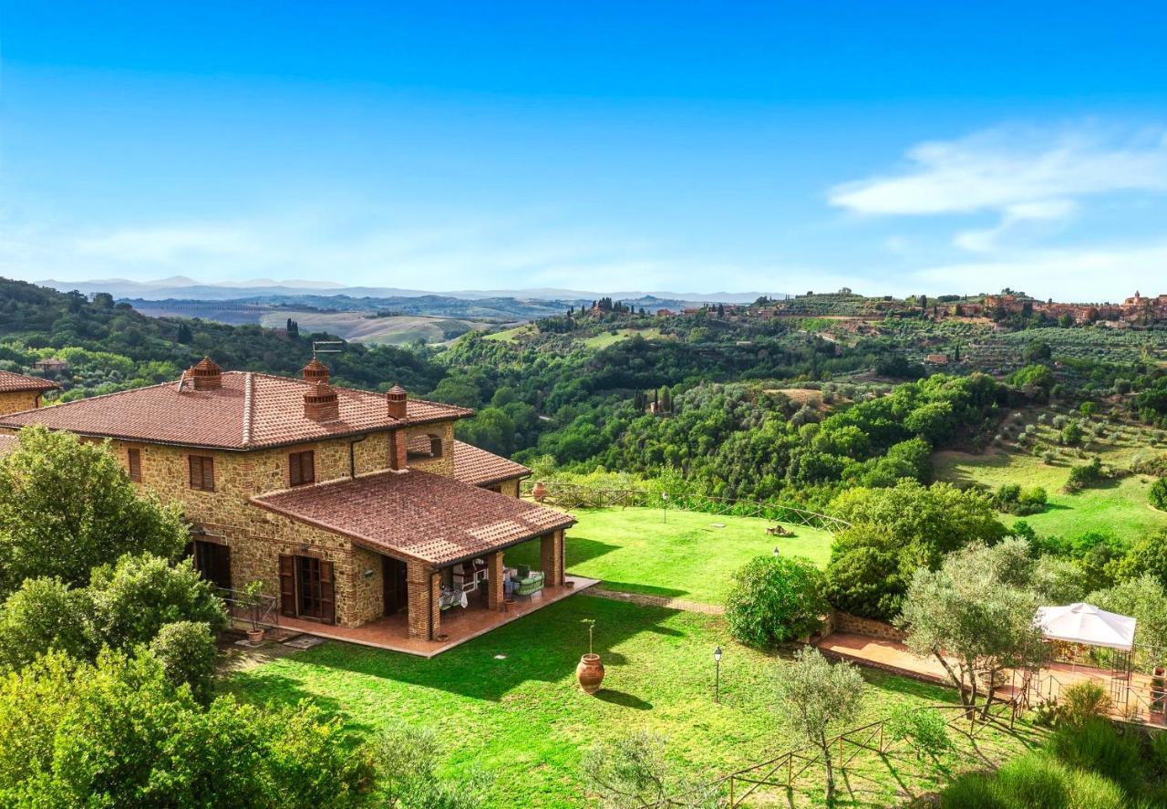 Villa Casa Ora D'Oro - Panoramic Views / Pool / Private Garden Trequanda Exterior foto