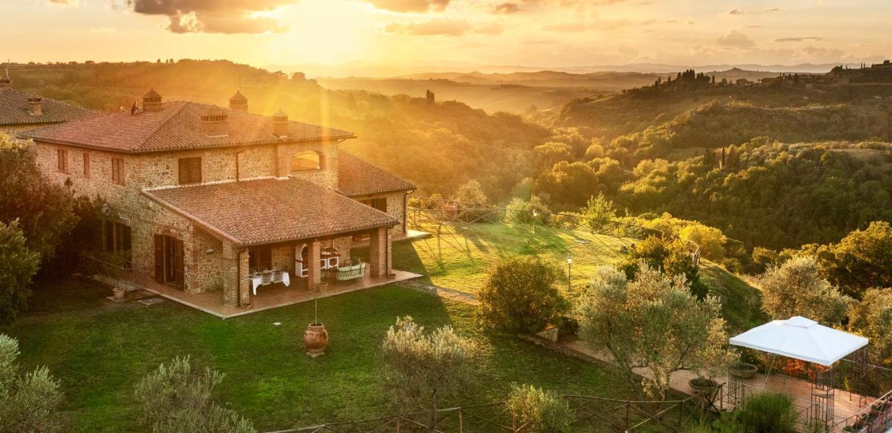 Villa Casa Ora D'Oro - Panoramic Views / Pool / Private Garden Trequanda Exterior foto