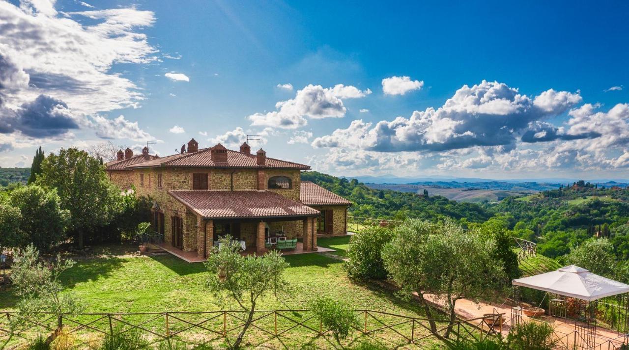 Villa Casa Ora D'Oro - Panoramic Views / Pool / Private Garden Trequanda Exterior foto
