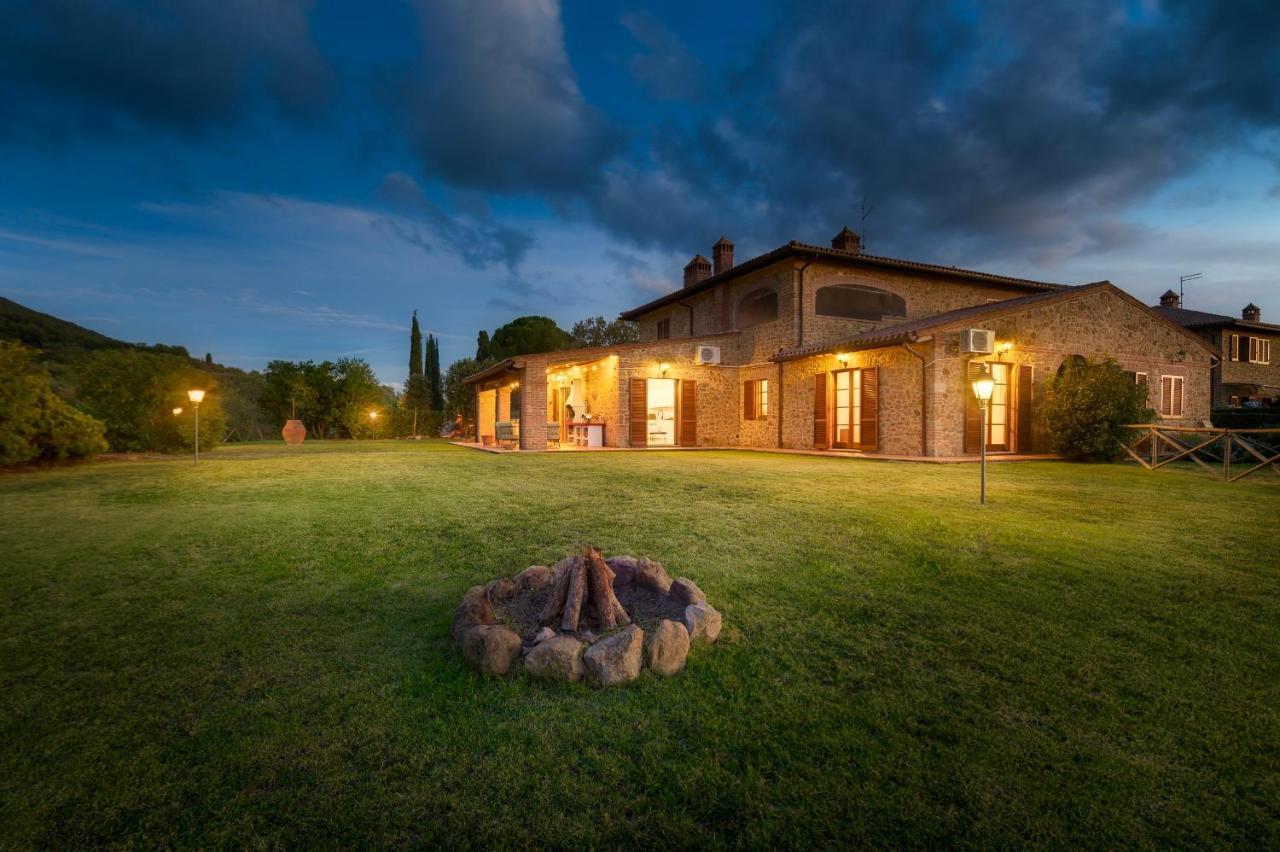 Villa Casa Ora D'Oro - Panoramic Views / Pool / Private Garden Trequanda Exterior foto