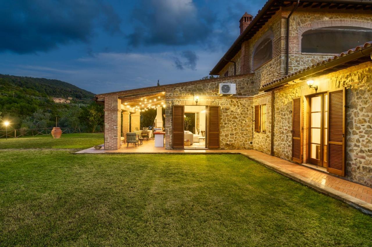 Villa Casa Ora D'Oro - Panoramic Views / Pool / Private Garden Trequanda Exterior foto